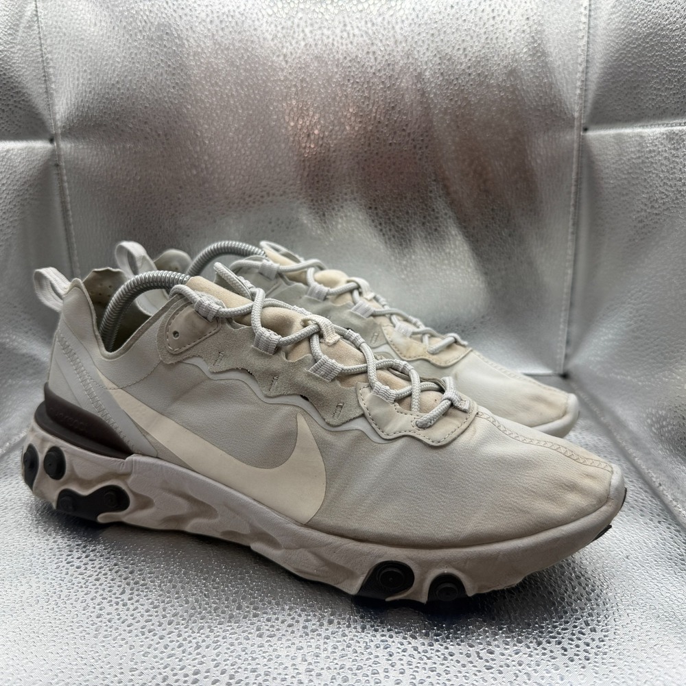 Size 11 Nike React Element Pure Platinum Thunder Gray Mens Shoes BQ6166-011